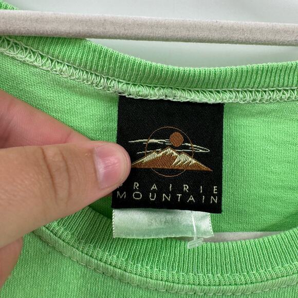 Bright Green Flamingo Key West y2k T shirt - Picture 3 of 5